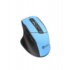 C-TECH myš Ergo WLM-05, bezdrátová, 1600DPI, 6 tlačítek, USB nano receiver, modrá (WLM-05BL)