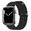 AppleKing silikónový oceánsky remienok pre Apple Watch 42mm / 41mm / 40mm / 38mm - čierny - možnosť vrátiť tovar ZADARMO do 30tich dní