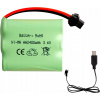 3,6V 2400mAh Ni-MH AA nabíjateľná batéria | USB nabíjanie | Zástrčka SM 2P