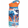 Quokka Kids Pop, Nerezová fľaša / termoska so slamkou Ocean, 445ml, 40247