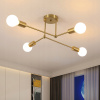 ZÁVESNÁ STROPNÁ LAMPA E27 ČIERNY ZLATÝ LUSTER DO OBÝVAČKY, SPÁLŇA, KUCHYŇA