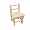 Drevená detská stolička prírodná Stool, 44 x 26 x 24 cm
