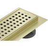 Mexen Flat 360° M08 sprchový žľab 70 cm, zlatá matná, 1A25070-40