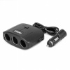 Rozdeľovač zásuvky zapaľovača s nabíjačkou 2x USB-A ON/OFF 12V 24V 100W 70
