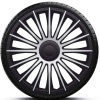 Poklice na kola Austin Silver Black (Kryty kol strieborné)