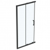 Ideal Standard Connect 2 Posuvné sprchové dvere, dvojdielne, 100 cm, čierna/číre sklo K9262V3
