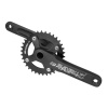 Kľuky FORCE Eleven1.7B+ Al 34z s osou 175 mm, čierne