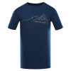 ALPINE PRO BOLEN 2 Modrá/Tyrkysovo modrá PÁNSKE RÝCHLOSCHNÚCE TRIČKO S COOL-DRY S