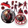 DIGITÁLNA TLAČ Jedlý obrázok na tortu Deadpool Wolverine Avengers + DARČEK TEXT 5
