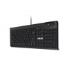 ASUS KU100 SmartCard Keyboard - drôtová klávesnica, čierna, CZ/SK 90XB05E0-BKB000 Asus