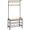 tectake 404534 wichita 73,5 x 36 x 184 cm dub sonoma