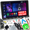AUTORÁDIO 2 DIN ANDROID 15 CARPLAY RDS WIFI GPS DSP FM 4GB