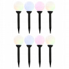 Solárne lampy do záhrady, 8 ks, LED, guľaté, 15 cm, RGB
