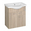 Aqualine KERAMIA FRESH umývadlová skrinka 60x74x33,7cm,dub platin SPH 50066