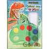 Omaľovánka | Colour me up paper Dino World , S vodovkami a štetcom