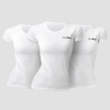 Dámske tričko Basic 3Pack White - GymBeam Veľkosť: S - 3pack