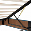 vidaXL Osmanský rám postele bez matraca tmavomodrá 100x200 cm zamat - Modrá - 231569-243585