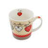 HOME ELEMENTS Hrnček porcelánový 500 ml, Srdiečka Množství: 1 ks