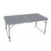 Kempingový stolík 120x60x54/60/70 cm AGA MR2021-Grey - Sivý