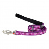 Red Dingo - vodítko pre psov - Breezy Love Purple - 100-180 x 2,5 cm (L)