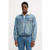Rifľová bunda Calvin Klein Jeans LV04RD737G modrá XL