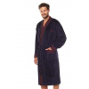 Pánský župan Royal dark blue L&L modrá tmavá XL