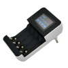 Solight nabíjačka s LCD displejom, AC 230V, 450mA, 4 kanály, AA/AAA, riadená mikroprocesorom