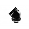 PHANTEKS Glacier Rotary Hard-Tube Fitting 16mm 45-Degree G1/4 - Black PH-RA45_BK16