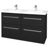 Dreja Umývadlová skrinka BIG INN SZZ4 125 - L03 Antracit vysoký lesk / Úchytka T01 / L03 Antracit vysoký lesk