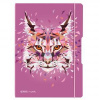 Zošit Herlitz my.book Flex Wild Animals A4 2x40 listov linajkový štvorčekový PP rys