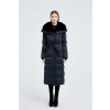 Max Original Leather Páperový kabát s kožušinou G-2335-1350 dark blue - Dark blue - XL
