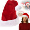 Čiapka Mikuláša Vianočná Plyšová s Brmbolcom 40x30 cm
