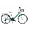 Junior bicykel - Bicykel 24 Kands Amelka Mint-White+Basket 2023 (Bicykel 24 Kands Amelka Mint-White+Basket 2023)