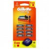Gillette Fusion5 Náhradné Holiace Hlavice pre Mužov, 8 Náhradné Holiace Hlavice