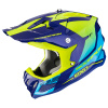 Moto přilba SCORPION VX-22 AIR ATTIS modro/fluo žlutá - Velikost XL