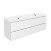 Swiss aqua technologies Koupelnová skříňka s umyvadlem SAT B-Way 119x50x45 cm bílá lesk BWAY2120WU4