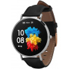 Garett Smartwatch Verona strieborné, čierny remienok VERONA_SILVER_BLACK_LEATHER