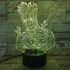 3Dmix 3DL-SL039 – 3D LED nočná lampa - Groot (Grút) (Solar)