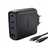 TRUST GaN Nabíječka MAXO 65W, 3xUSB-C,1xUSB-A, černá 26067