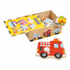 Small foot by Legler Small Foot Dřevěné hračky puzzle Box vozidla