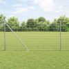 zahrada-XL Plot s stĺpmi Strieborná 1.2 x 10 m Oceľ 3350752