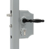 Veľký ozdobný zámok LOCINOX LAKQ H2 | pre hranatý profil 30-50 mm | strieborná
