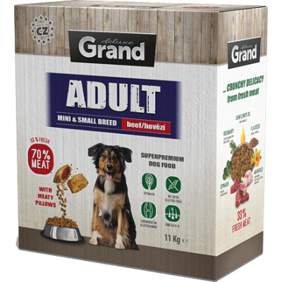 Grand Grand Deluxe Adult mini a malé plemeno Hovězí 11 kg 700011