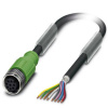 Phoenix Contact SAC-8P-10,0-PUR/M12FS SH VA pripojovací kábel pre senzory - aktory, 1400389, piny: 8, 10.00 m, 50 ks; 1400389