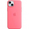 Kryt na mobil Apple iPhone 15 Plus Silicone Case with MagSafe - Pink MWNE3ZM/A