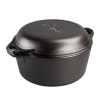 Liatinový combo hrniec Double Dutch Oven Lodge 4,7 l
