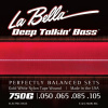 LaBella struny na basgitaru, séria: Gold White Nylon Tape, nylon: 50-105 LB-750G