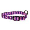 COBBYS PET Textilný obojok fialovo ružovo žlto modrý 25mm/70cm