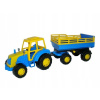 Traktor s prívesom Polesie 35271 modro-žltý