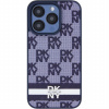 DKNY Checkered Pattern and Stripe kryt na iPhone 15 Pro Max - tmavomodrý 3666339263362 - možnosť vrátiť tovar ZADARMO do 30tich dní
